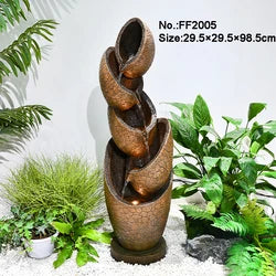 Garden Decoration Outdoor Modern Style Water Fountain Outdoor Resin Artificial Fountain For Business Holiday Gifts