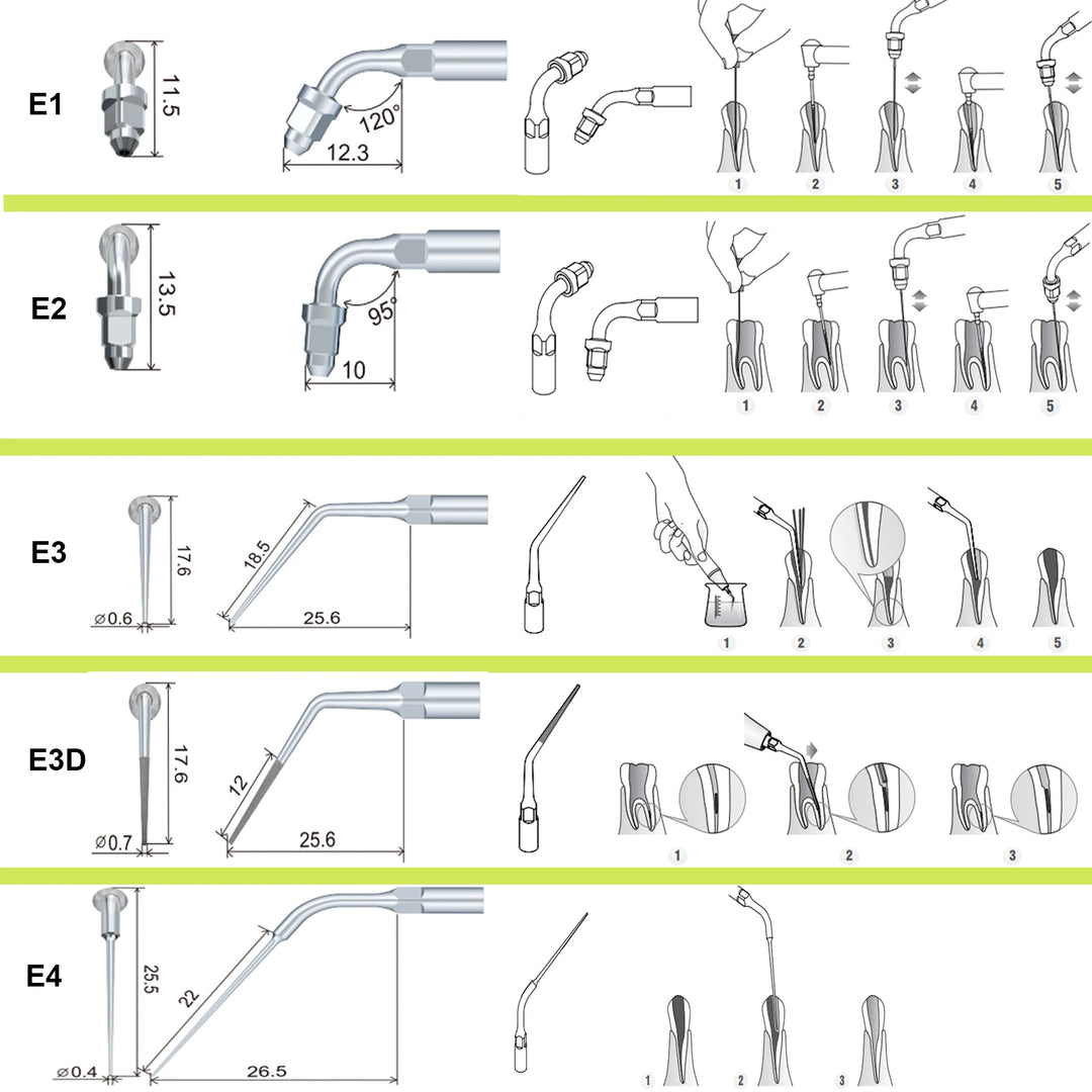 Woodpecker DTE Dental Ultrasonic Scaler Tips Scaling Endo Tip Dentistry Instruments Medical Accessories Fit EMS Satelec  NSK