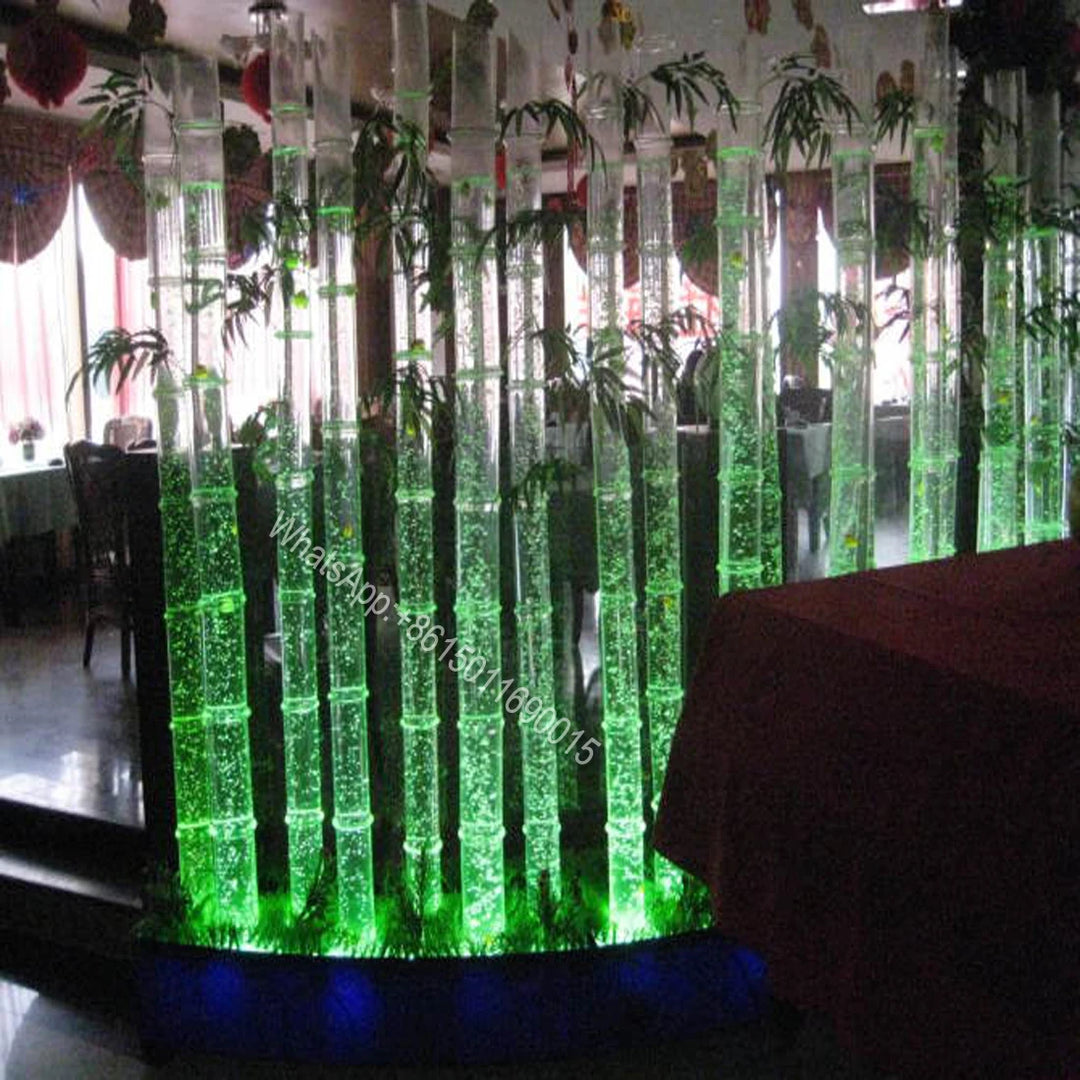 Aquarium screen water curtain bubble wall, water dance lamp bubble water column lamp, floor lamp