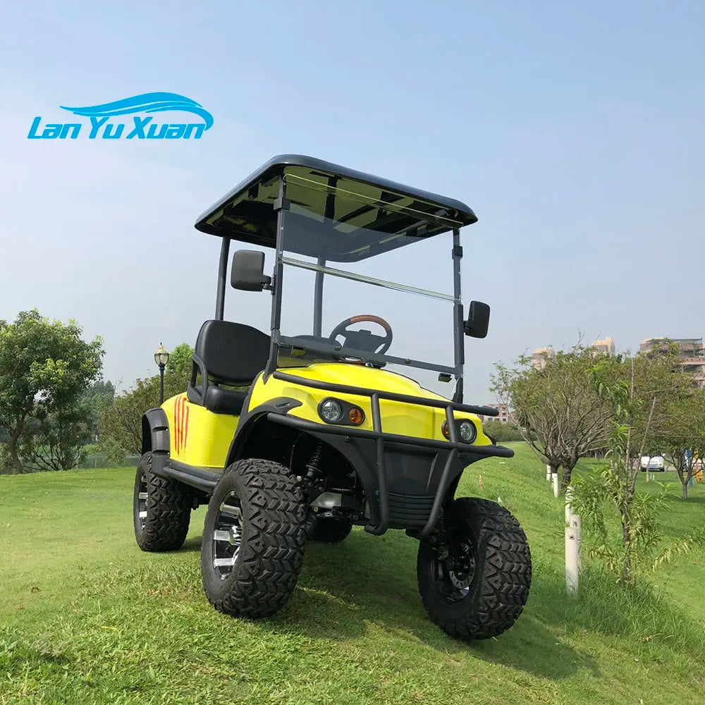 Lithium Battery 2 Passenger Elektricky Golfovy Vozik Golf Cart / China Electric Golf Cart Color Customized Carrito de Golf