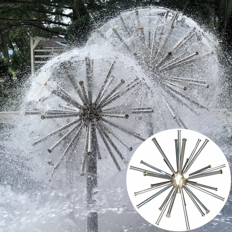 Brass Stainless Steel 1" 2" 3" Swimming Pool Dandelion Fountain Nozzle Crystal Ball Water Fountain