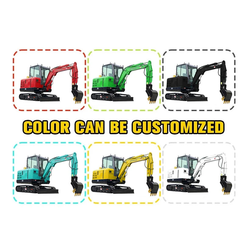 Top mini excavator manufacturer CE/epa 1000kg 1.2 t 2.5ton farming diesel engine cheapest hydraulic for home use micro excavator