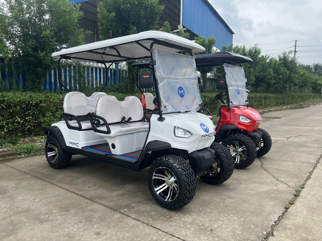 Good Load Bearing Capacity 48 v Lithium Battery Golf Club Cart Alum Chassis 4+2 Seats Golf Buggy Hunting Cart Karts Car