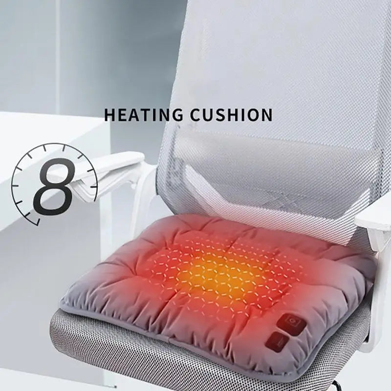 Winter Universal USB Rechargeable Warm Pad Graphene Chair Cushion Heated Seat Cushion Smart Heated Seat With 3 Level For Travel