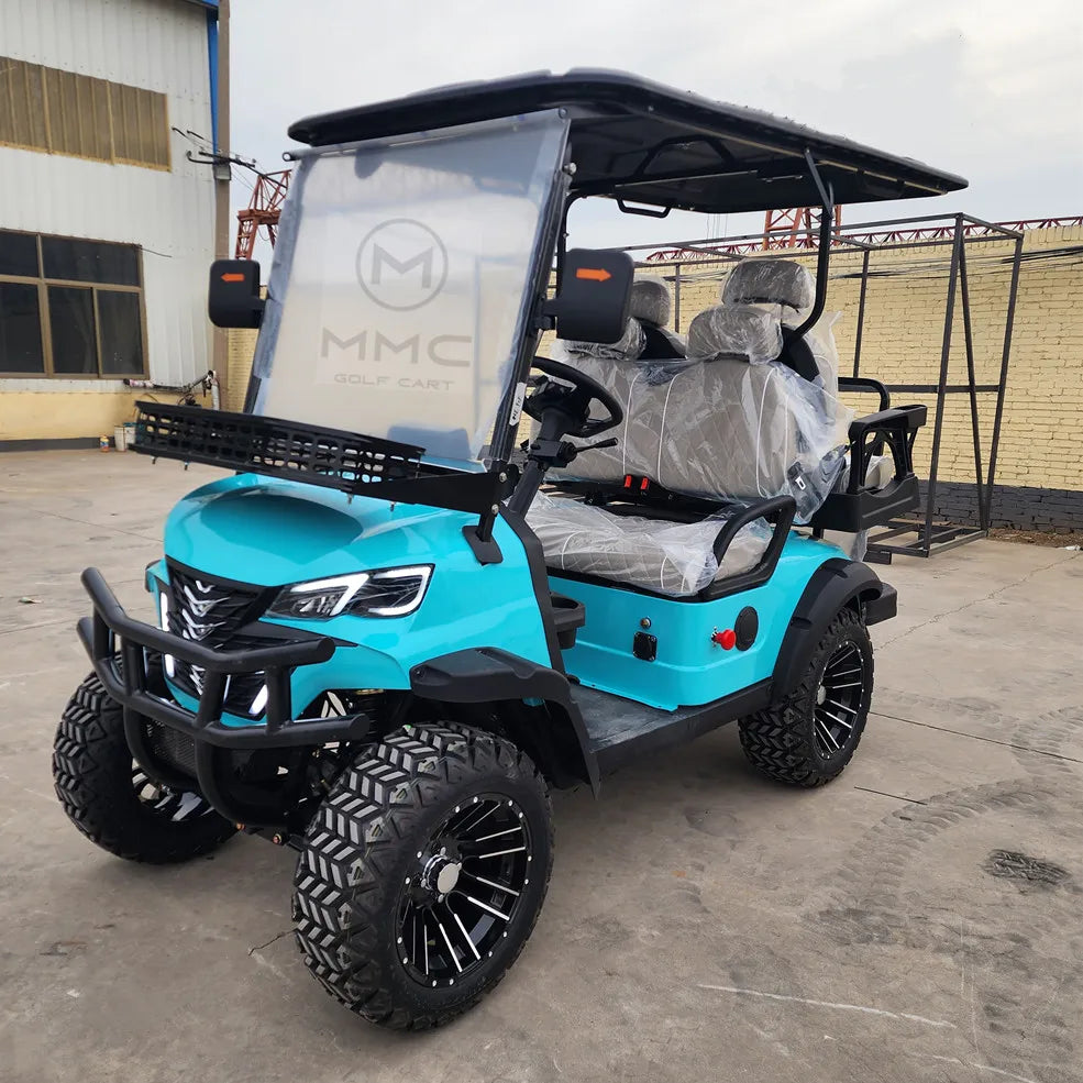 New Chinese Travel 72V Lithium Battery 4 Wheel 4 Seater Golf Car 48V 5KW Lifted Electric Golf Scooters Solar Panels Golf Cart