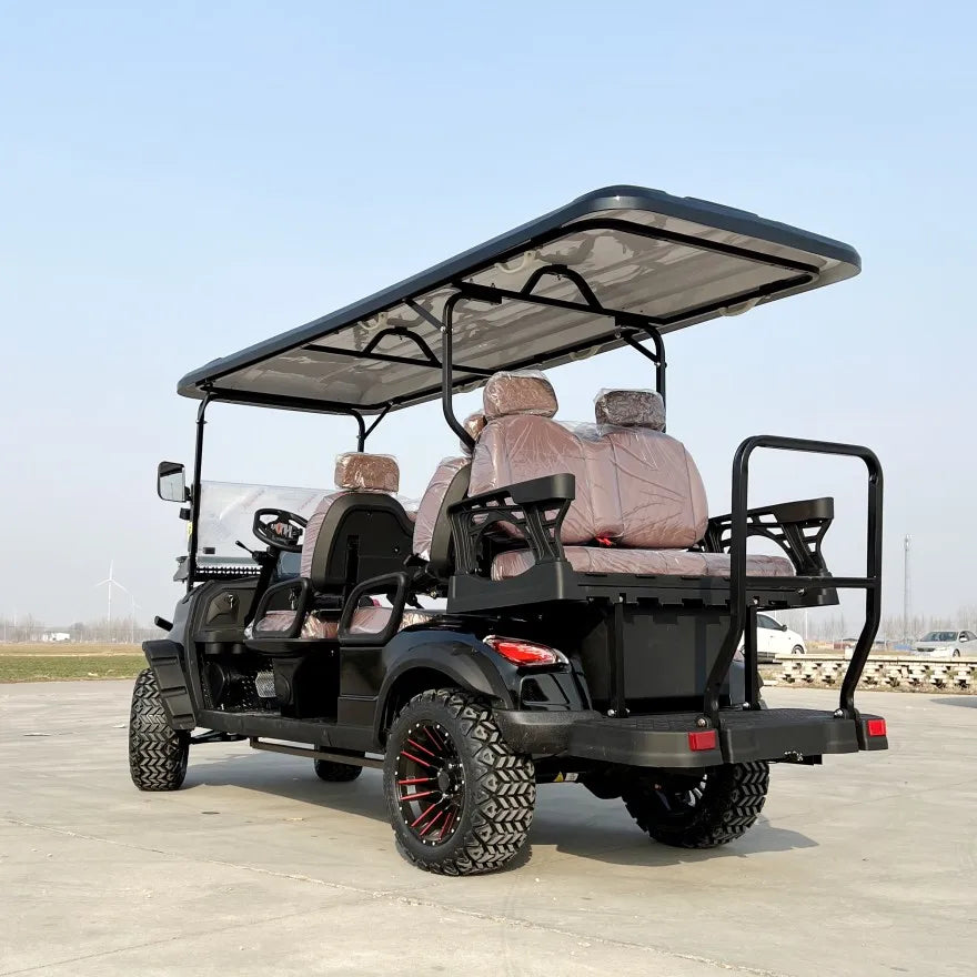 New Hot Sale Street Legal Farm Utility Lead-acid Golf Cart 6 Seater 5kW Lithium Battery Buggy Golf Car Electric Golf Carts