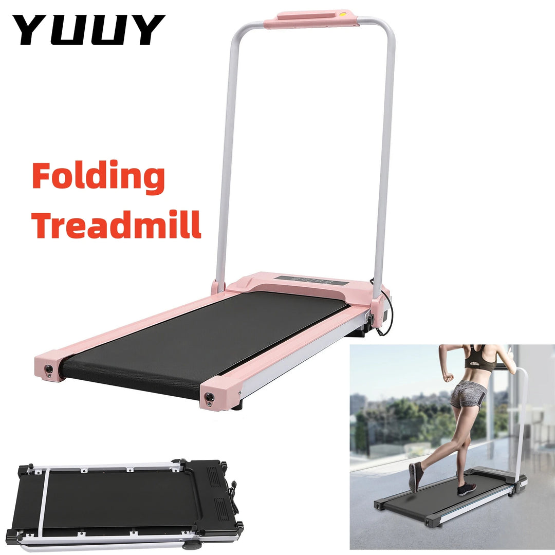 Folding Electric Treadmill Under Desk, 2 in 1, Walking Pad for Home and Office, Gym Fitness Equipment