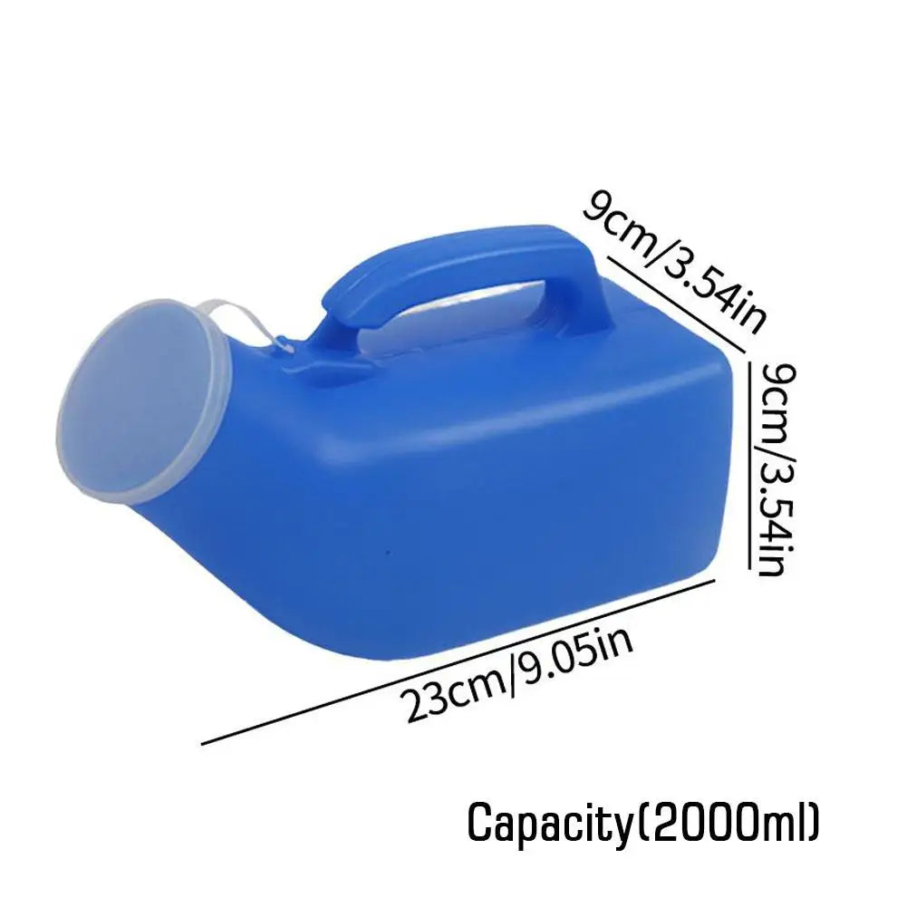 2000ml Large Capacity Car Urinal Urine Bottle Toilet For Disability Old Man Travel Camp Pee Portable Unisex Emergency Supplies