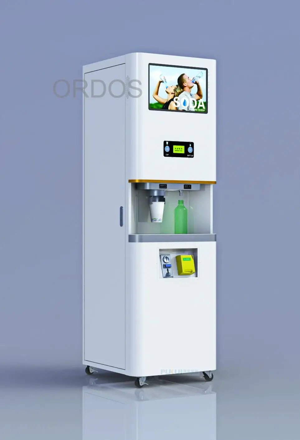 High Quality Coin Operated Custom Soda Sparkling Water Vending Machine