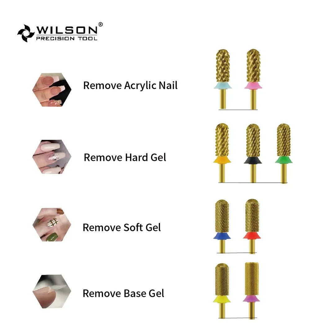 WILSON Small  Rounded Top Bit Nail drill bits Remove gel carbide  Manicure tool Manicure tool  Hot sale Nail tools Nails accesso