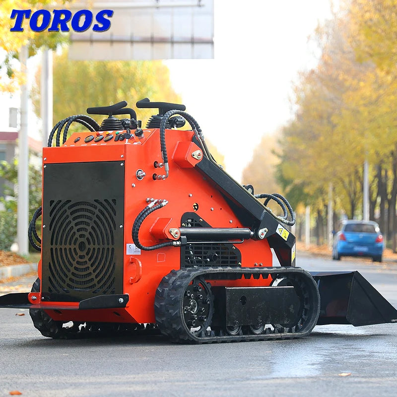 Wholesale EPA Mini Skid Steer Auger Mini Loader 500kg Wheel Backhoe Skid Steer Loader Hot Sale Skid Steer Loader customized