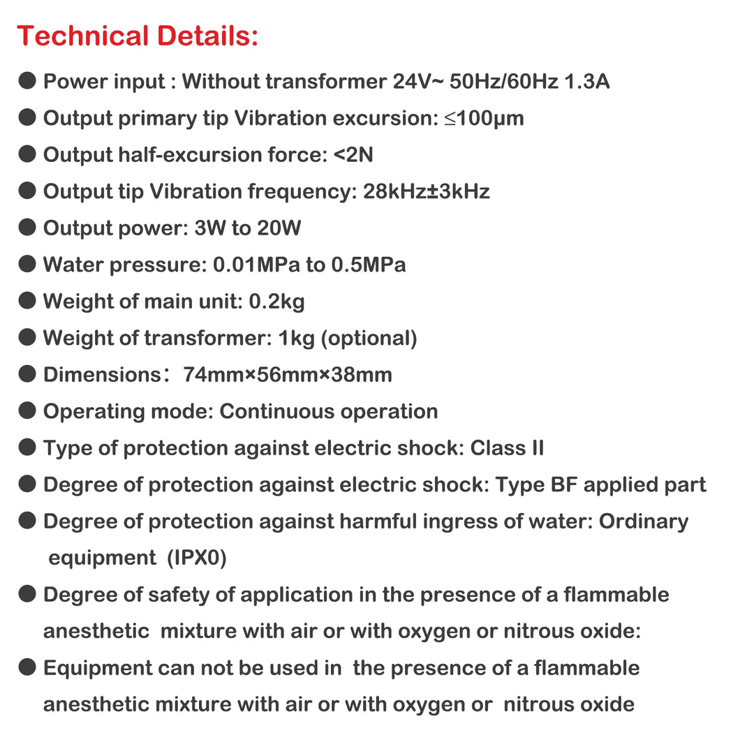 Woodpecker Dental UltrasonicScaler Build In N2 N3 LED Scaler Piezo Scaling Tips For Dental Unit Teeth Cleaning Whitening Fit EMS