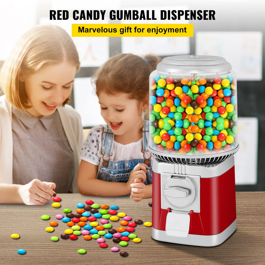 VEVOR Gumball Machine,Candy Vending Machine,Commercial Gumball Vending Machine Metal Gumball Dispenser Machine for Home Offcie