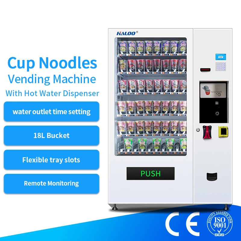 DLR-10C Ramen Noodle Vending Machine With Hot Water Dispenser