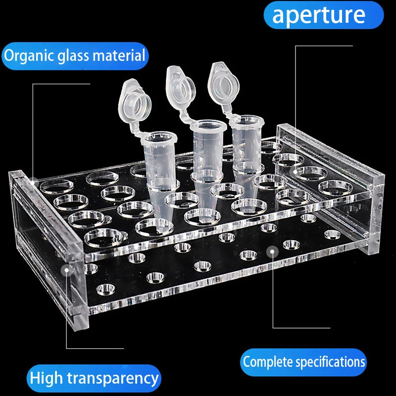 0.2ml/0.5ml/1.5ml/2ml/10ml/15ml/50ml Test tube rack Test tube holder 40/40/24/24/18/10 hole laboratory school equipment supplies