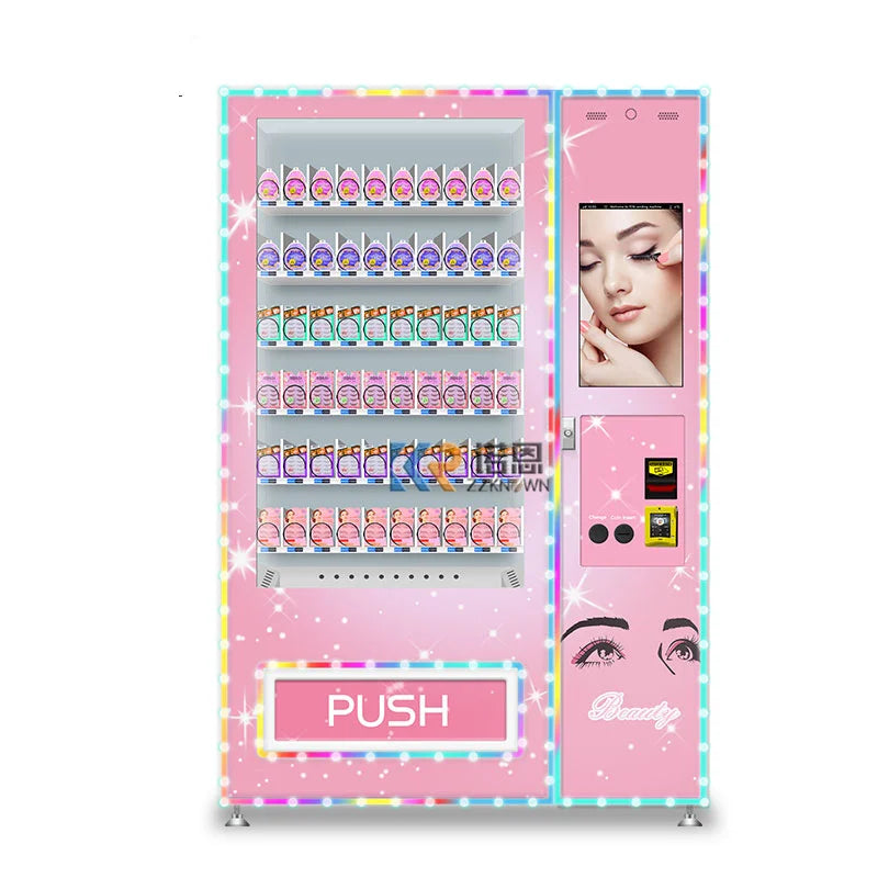 Beauty Hair Eyelash Vending Machine Mystery Box Custom Design Hair Lashes Vending Machine Touch Screen Cosmetics