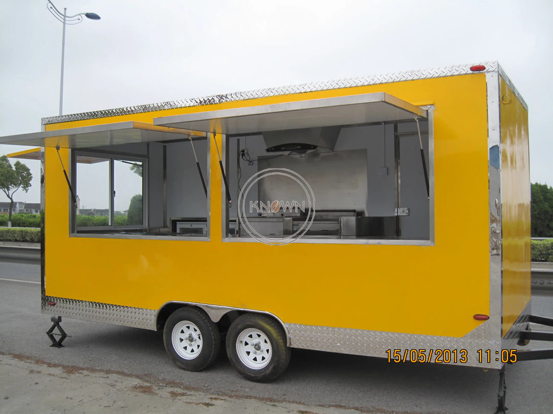 Street Snack Coffee Food Trailer Vending Equipment  Hot Dog Ice Cream Cart Mobile Food Trucks for Sale