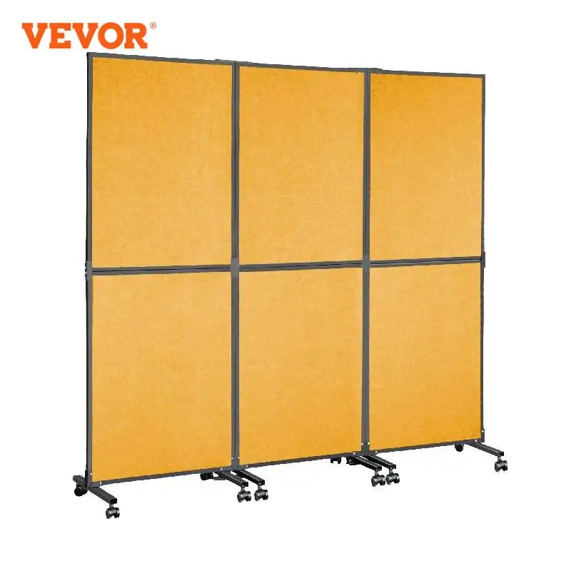 VEVOR 72"x66" Acoustic Room Divider Office Partition Panel Floor-Standing Soundproof Screen Curtain for Conference Classrooms