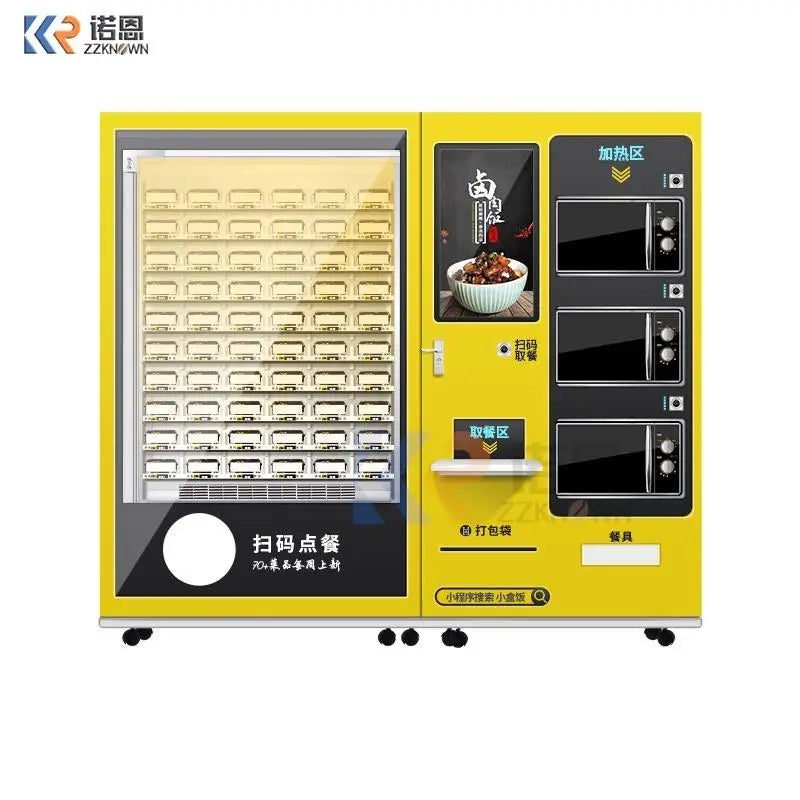 Fully Automatic Warm Food Vending Machine Hot Food Vending Machine Microwave