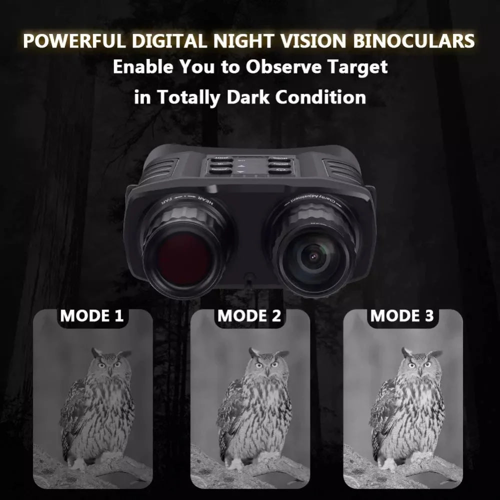 W550B 4 inch Professional Binoculars Telescope 20X Optical Zoom 4X Digital Zoom 500M Infrared Night Vision for Hunting Camping