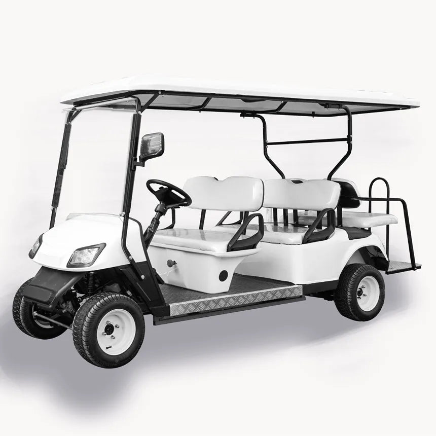 Latest Design Resort Hotel Park Golf 2/4/6/8/10/12-Seater Sightseeing Bus Hunting Off-Road Vehicle 48/60/72V Electric Golf Cart