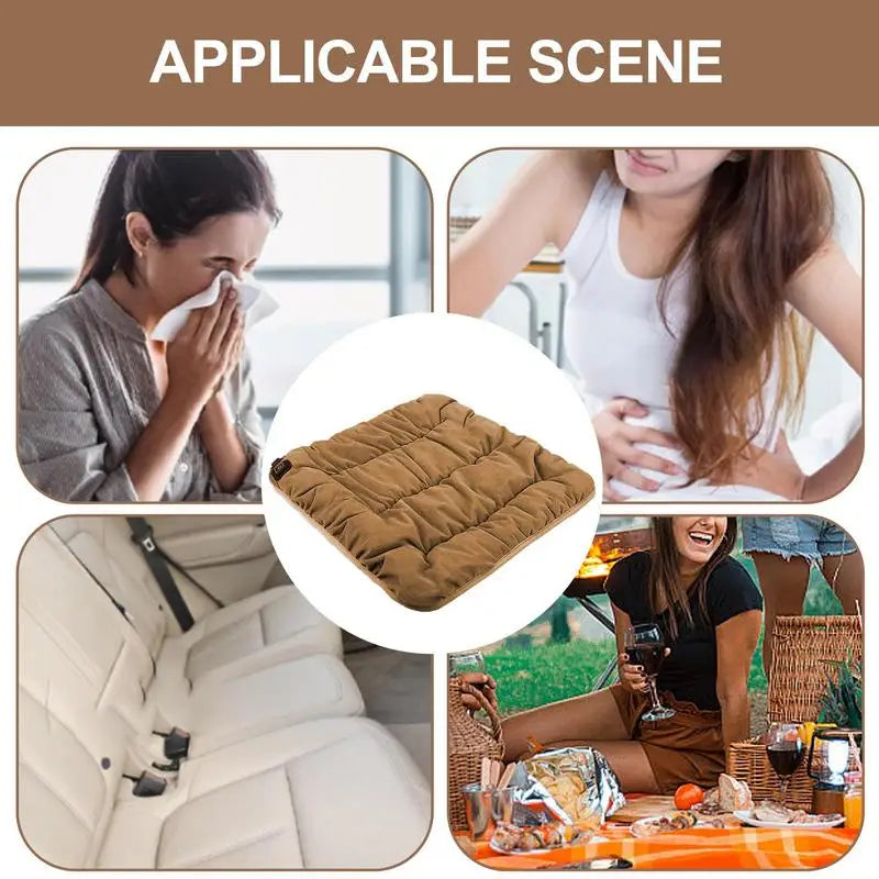 Winter Universal USB Rechargeable Warm Pad Graphene Chair Cushion Heated Seat Cushion Smart Heated Seat With 3 Level For Travel