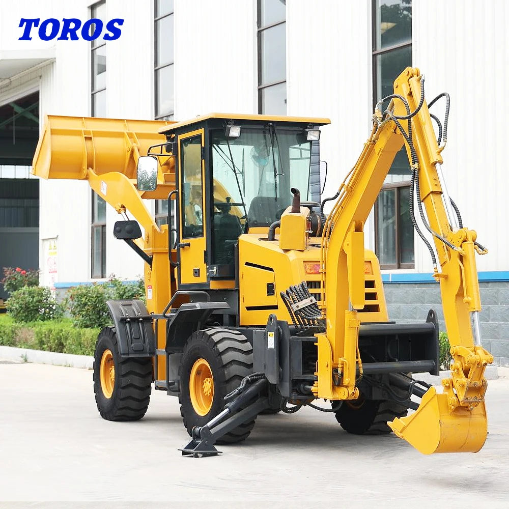 3 Ton Wheel Backhoe Loader for Sale Front End Loader 5 Ton Hydraulic Loader Backhoes Prices Factory