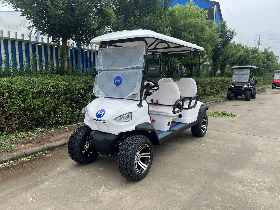 Customized Professional Design 6 Seaters Golf Buggy Car Electric Golf Carts With Lithium Battery Independent Suspension