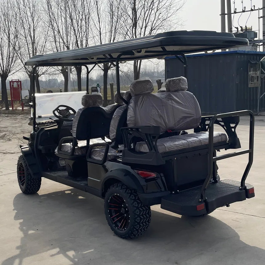 Latest Design Resort Hotel Park Golf 2/4/6/8/10/12-Seater Sightseeing Bus Hunting Off-Road Vehicle 48/60/72V Electric Golf Cart