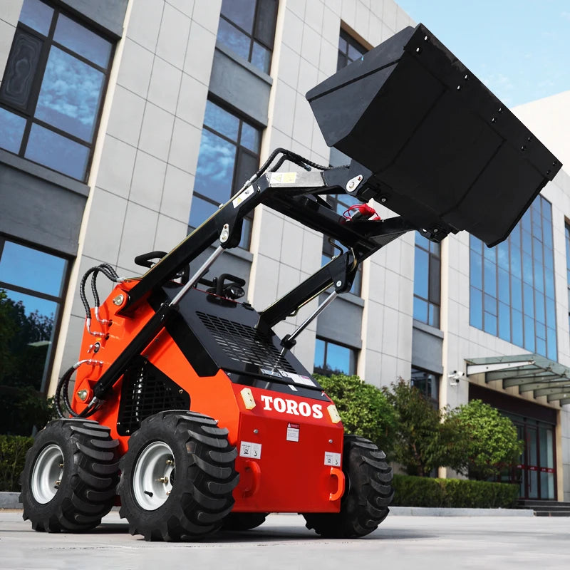 Wheel Hydraulic Mini Loader 1 Ton Loader Small Front End Articulated Mini Wheel Skid Steer Loader Factory Price For Sale