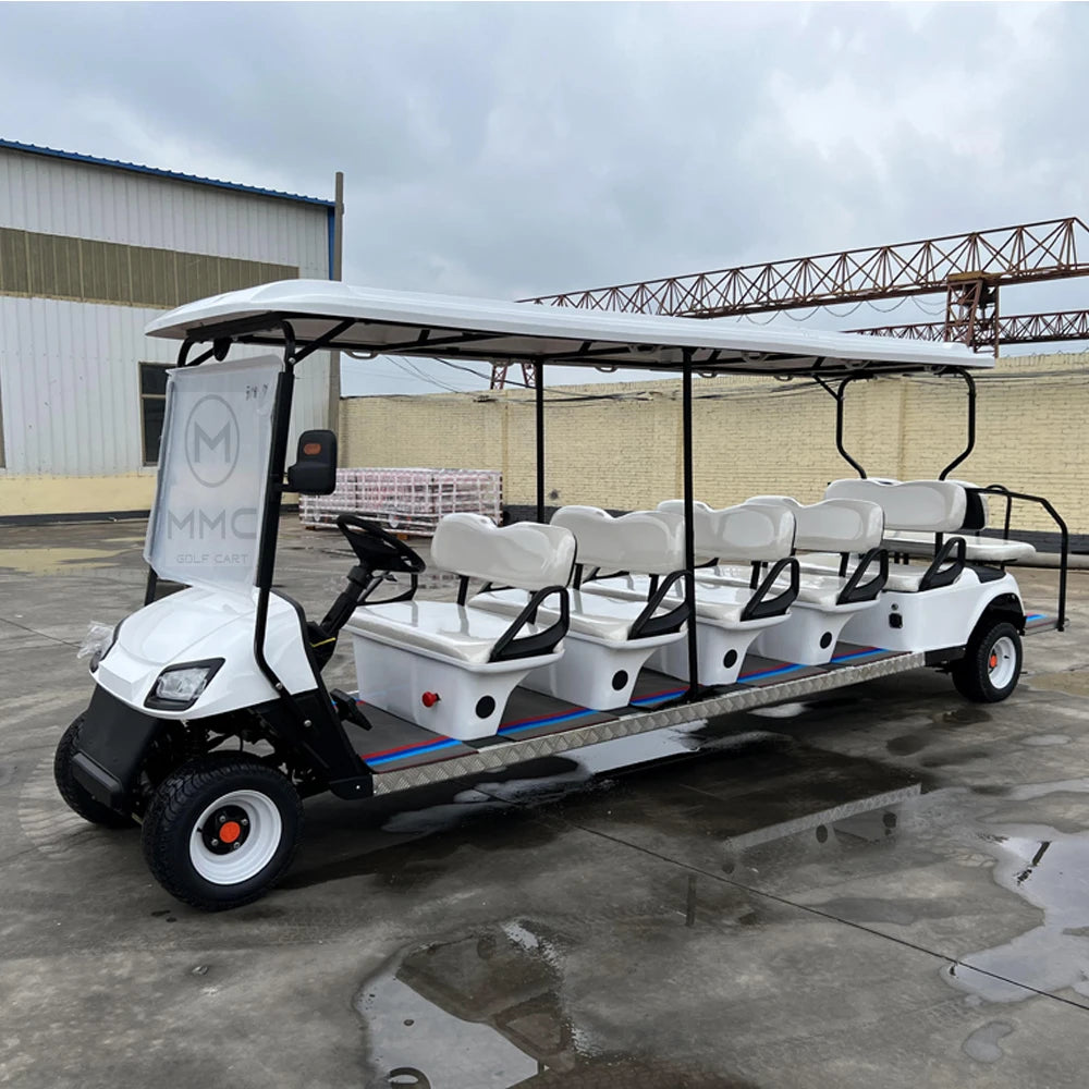 Adult 8 12 Seater 72v Lithium Battery Buggy Electric Beach Car Electric Llifted Golf Cart