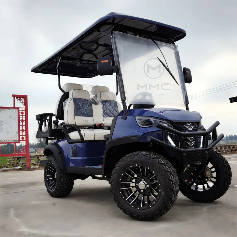 48V Golf Cart 6 seat Rental Luxurious Street Legal Lithium Battery 2 4 6 8 Seater Electric Lifted Golf Cars Buggy Adult 2+2 Seat