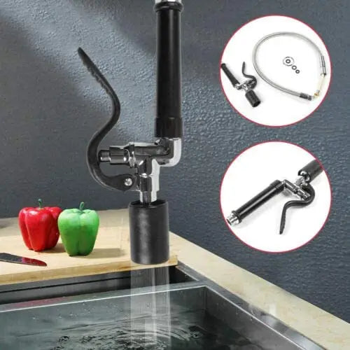 Commercial Sprinkler Set Spray Valve Sprayer Head with Hose for Kitchen Hotel