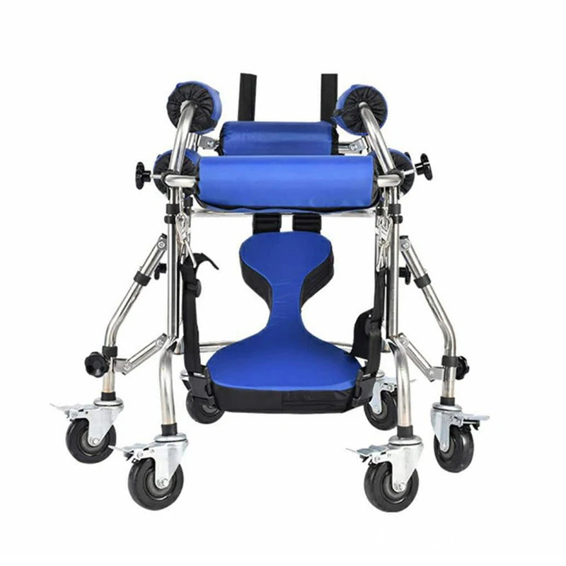 Walker Walking Chair Lower Limb Training Standing Frame with Wheeled Crutches