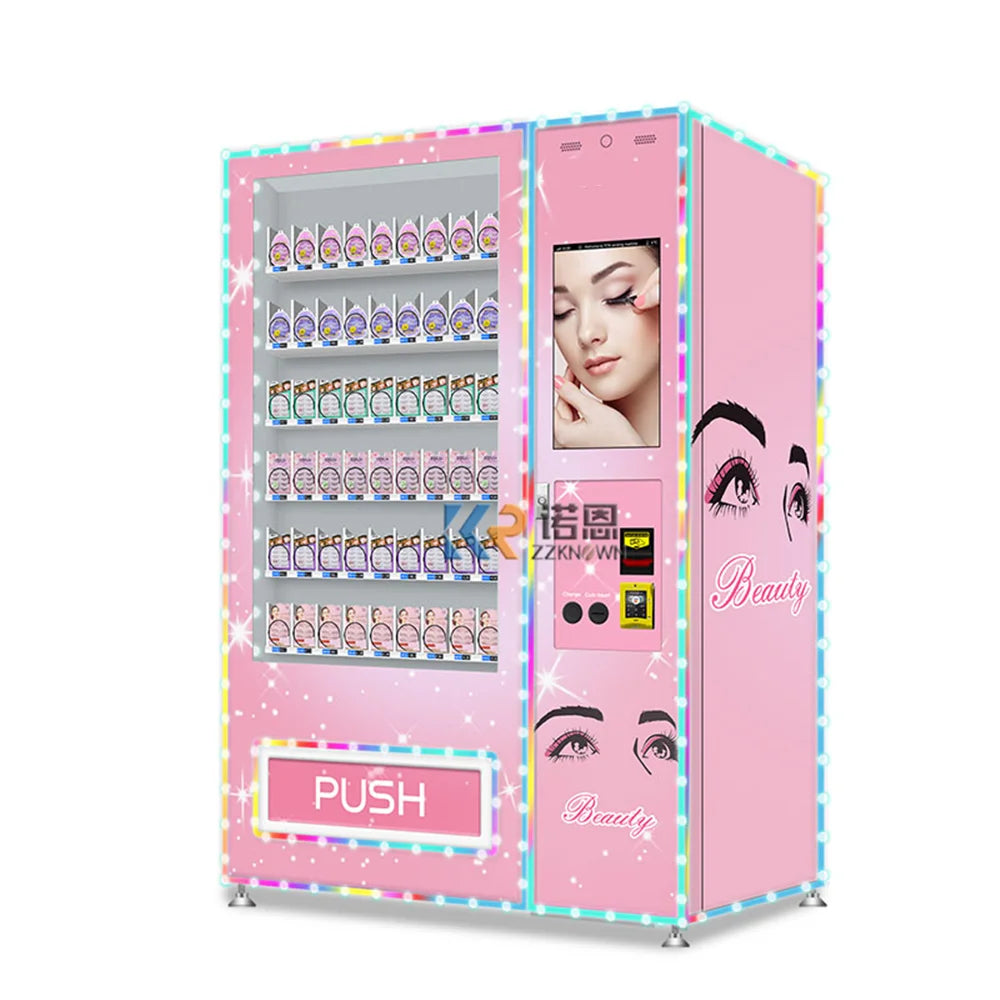 Beauty Hair Eyelash Vending Machine Mystery Box Custom Design Hair Lashes Vending Machine Touch Screen Cosmetics