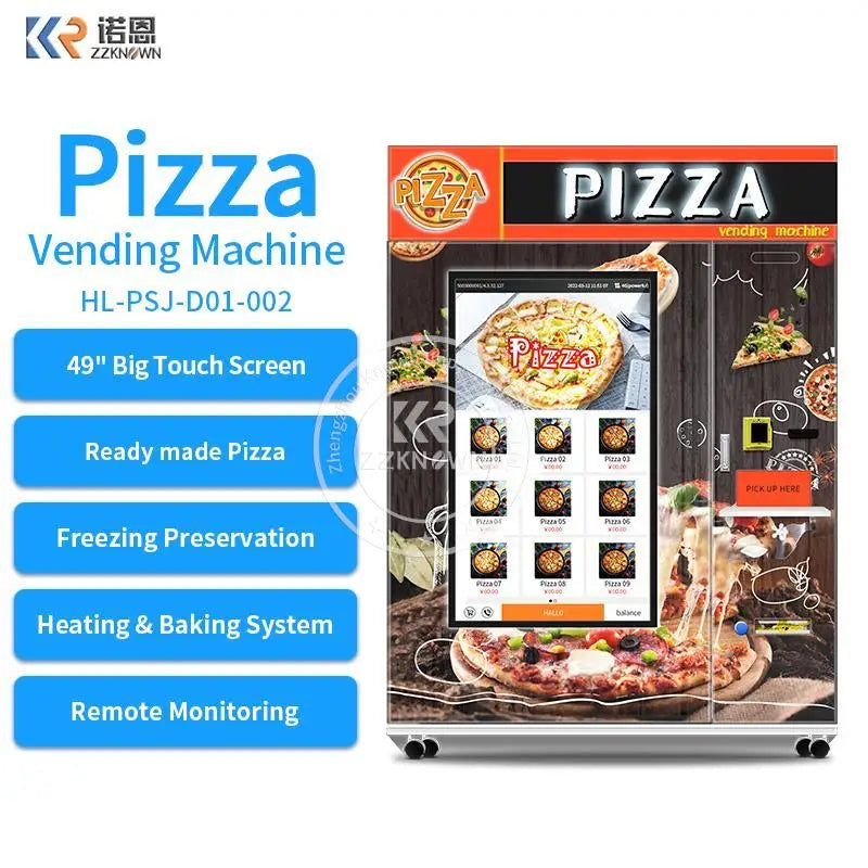 Let Pizza Vending Machine With Heating And Baking System Pizza Vending Machine Full Automatic