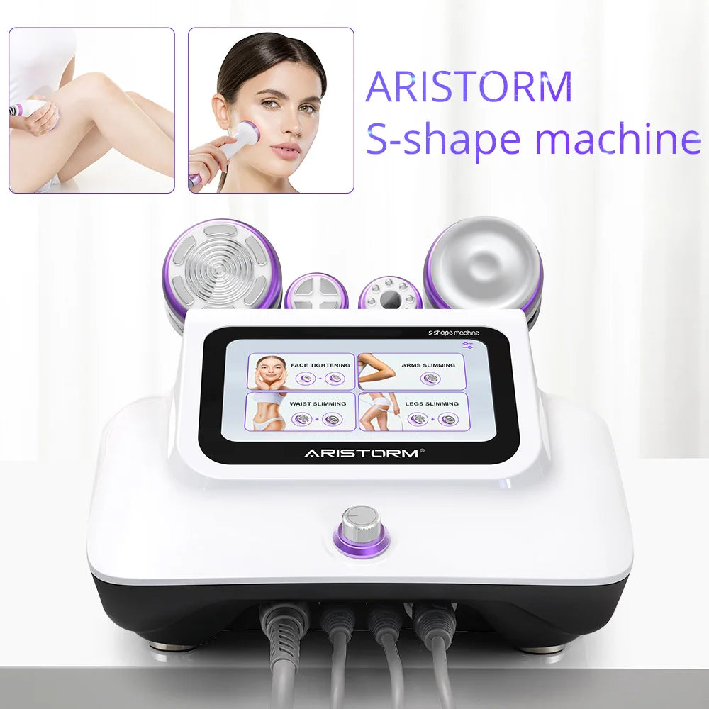 Aristorm S Shape Cavitation Machine 30k Multifunctional Body Facial Care Tool Anti Cellulite Skin Tightening Fat Loss Machine