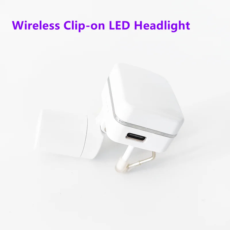 Wireless LED High-brightness Clip-on Headlamp Dental Implant ENT Surgical Plastic Otolaryngology Medical Headlight