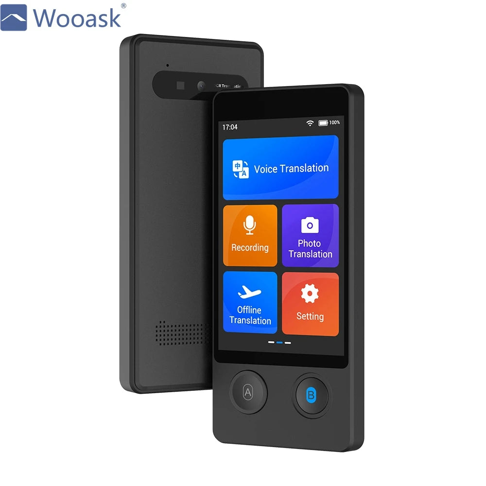 Wooask W12 Voice Translator Real-time Translation Device Instant  Offline Translator 144 Languages for Travel Business