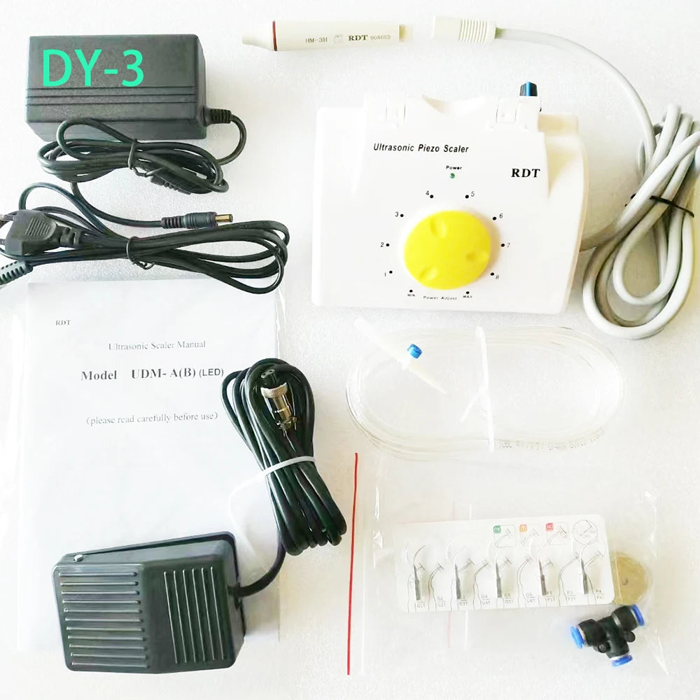 1box High Quality Denxy Dental Ultrasonic Scaler With Free Work Tips And LED Light/Plug Dental Treatment And Washing Machine