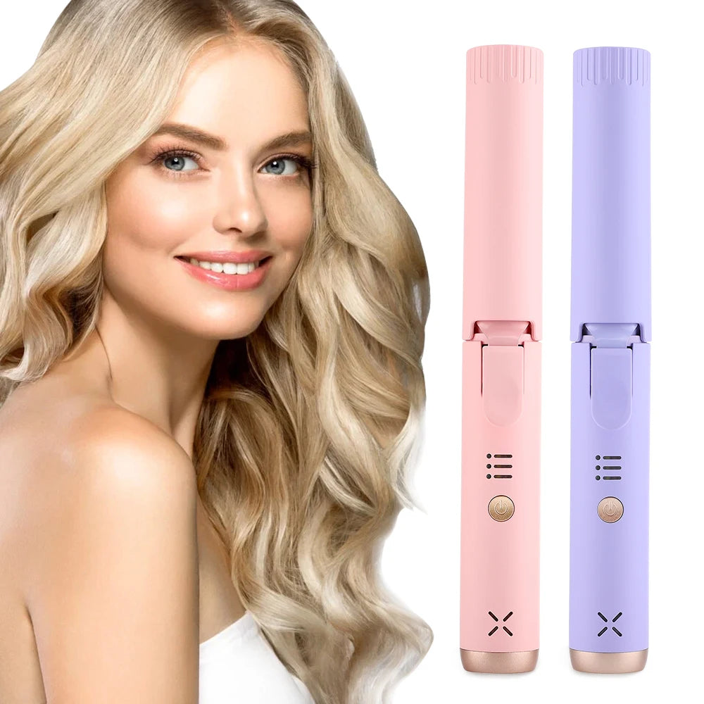 Electric Wireless Curling Iron 25mm Hair Curler For Women Girl Portable Lasting Wave Hair Styling Tools Professional Curlers