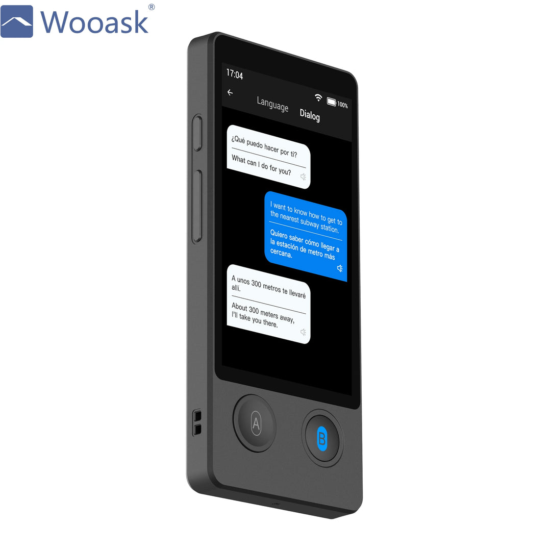 Wooask W12 Translator Instant Voice Translation Device with Touch Screen 144 Languages Online & Offline for Travel Business