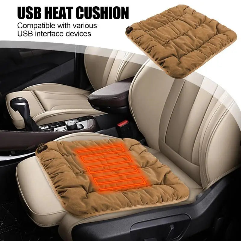 Winter Universal USB Rechargeable Warm Pad Graphene Chair Cushion Heated Seat Cushion Smart Heated Seat With 3 Level For Travel