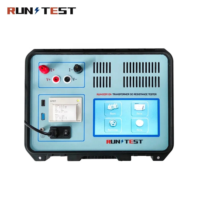 Portable Distribution other test instrument Transformer Winding Resistance Tester  Analyser 10A 20A DC Resistance Tester