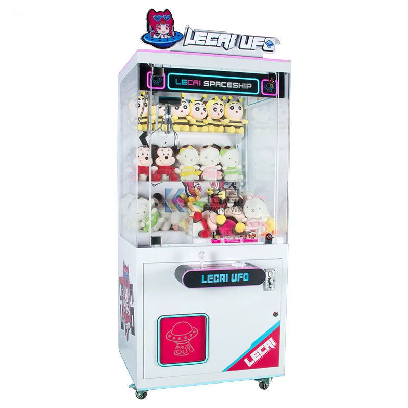 Mini Small Coin Operated Toy Vending Machine Dolls Stuffed Plush Toys Children's Claw Crane Arcade Game Machines