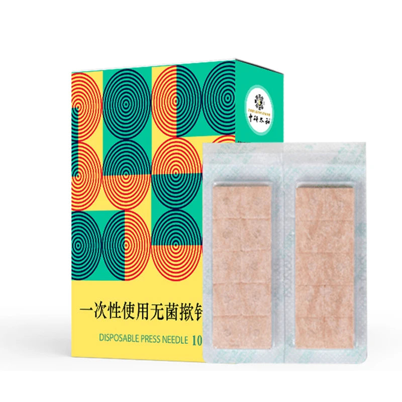 Zhongyan Taihe 100Pcs/box Disposable Acupuncture Press Needles for Ears Skin Massage Relaxation Stickers Free Shipping Sticker