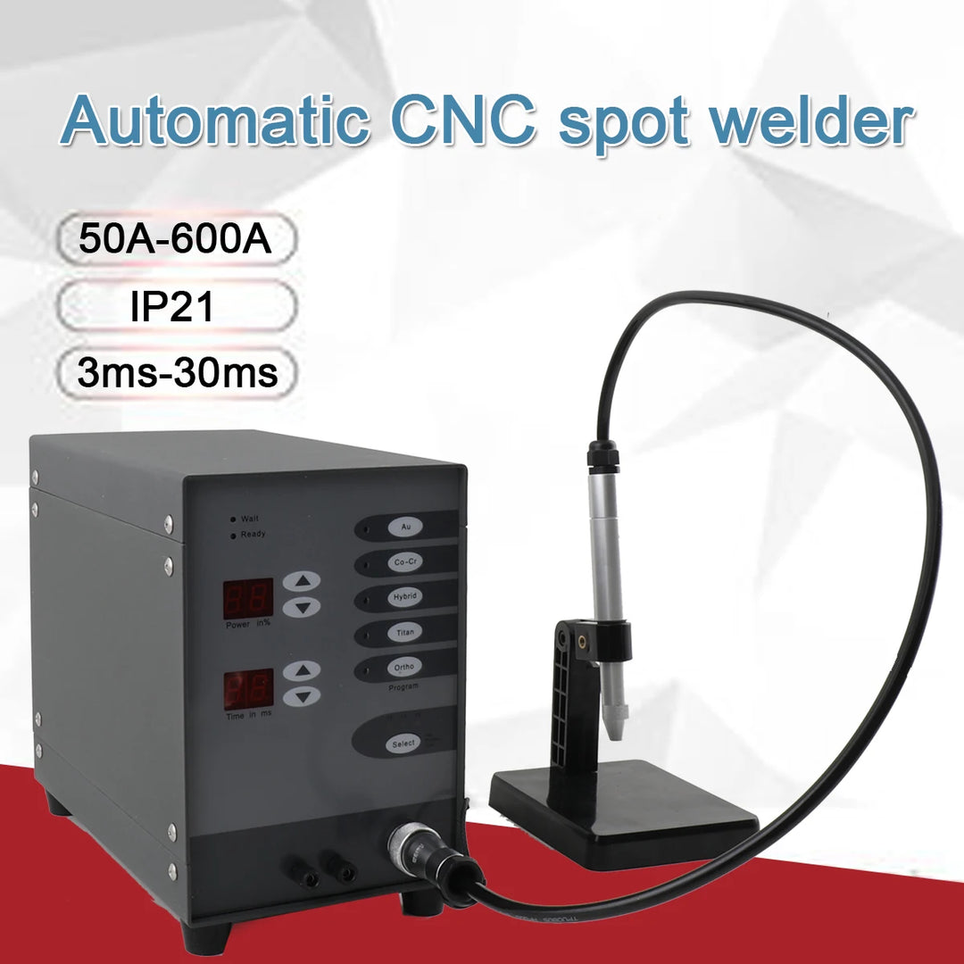 100W Spot Welder 110V Spot Laser CNC Welding Machine Automatic Pulse Argon Gold Silver Steel For Jewelry Dentistry