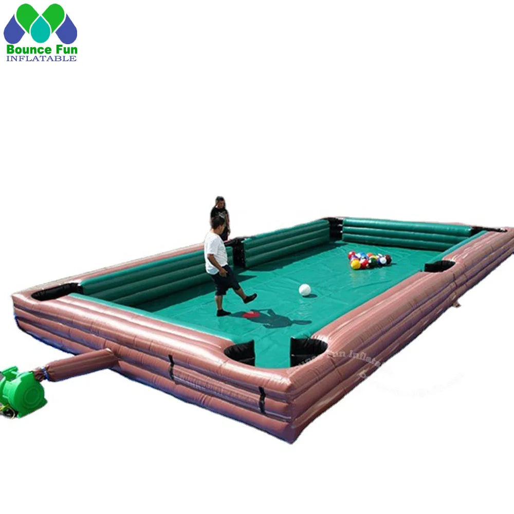 Wholesale Inflatable Snooker Ball Game Playground Football Pool Table With Balls Inflatable Billiard Ball Snooker Soccer Field