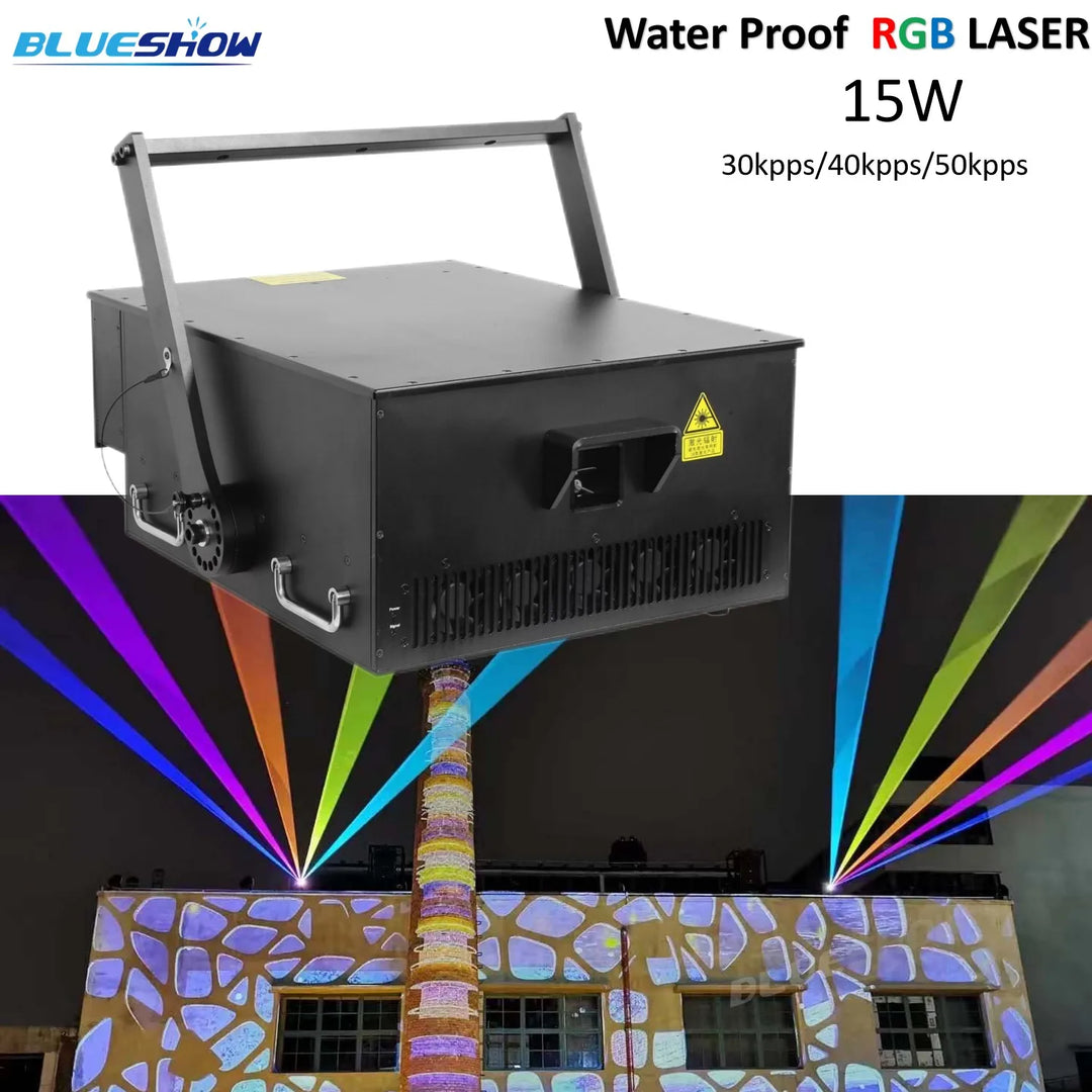 5W~100W Outdoor Waterproof laser light RGB Laser Skymark big laser show fountain advertise 60w laser