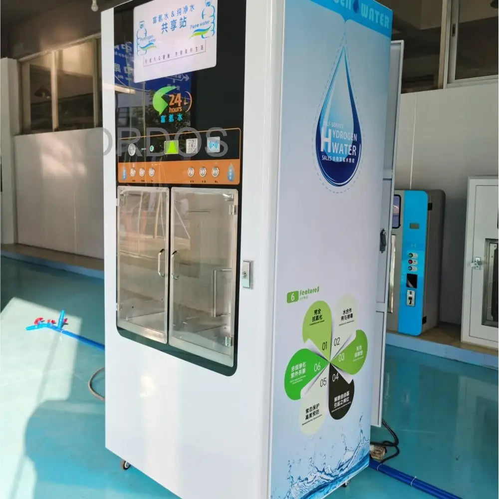 Double Door Hydrogen-rich Water Vending Machine purified bottled water vending machine for drinking water